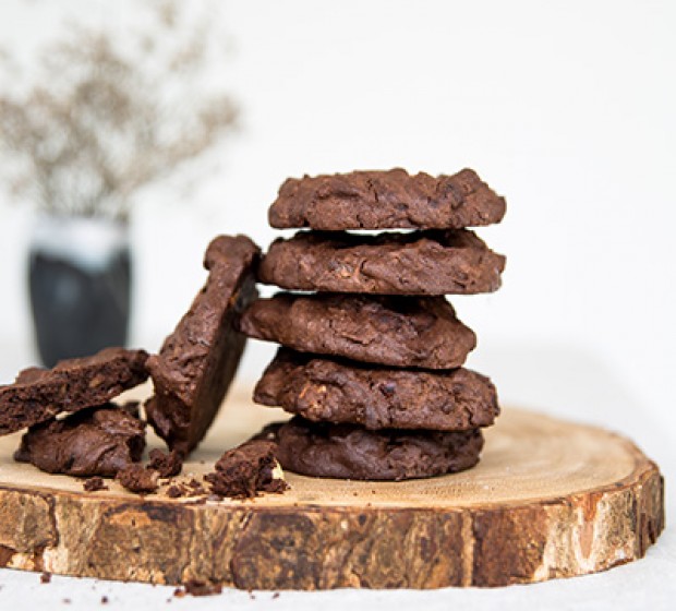 Gluten Free Chewy Triple Chocolate Chip Cookies