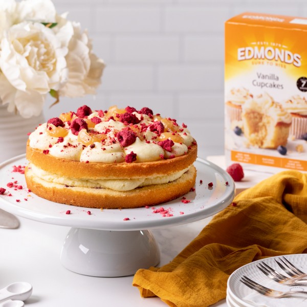 Lemon & Raspberry Cake Recipe NZ Edmonds Cooking